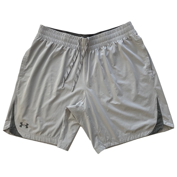 Under Armour Men’s Elevated Woven 2.0 Shorts 1362289 Light Gray Size XL Fitted - Picture 1 of 16
